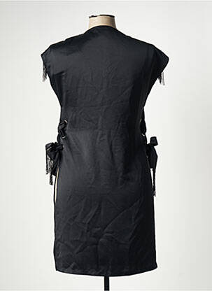 Robe courte manches courtes manches courtes noir ASTRID BLACK LABEL femme