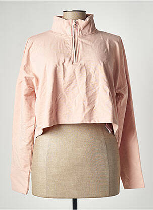 Sweat-shirt manches longues manches longues rose ONLY femme