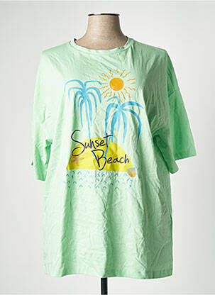 T-shirt imprimé fantaisie manches courtes vert ONLY femme