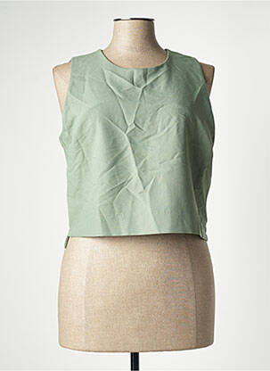Top sans manche sans manche vert ASTRID BLACK LABEL femme