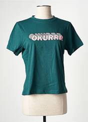 T-shirt vert STIEN EDLUND pour femme seconde vue