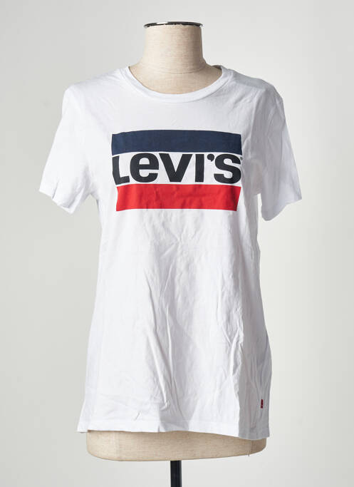 T-shirt imprimé fantaisie manches courtes blanc LEVIS femme