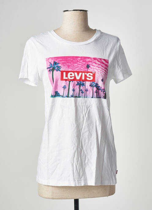 T-shirt imprimé fantaisie manches courtes blanc LEVIS femme