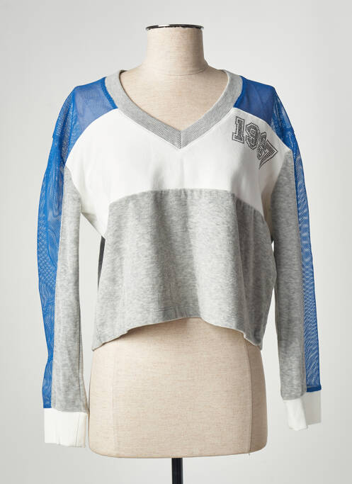 Sweat-shirt bleu OLGA LEYERS pour femme