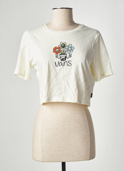T-shirt beige VANS pour femme
