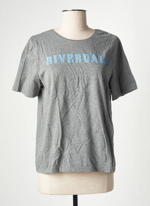 T-shirt gris RIVERDALE pour femme