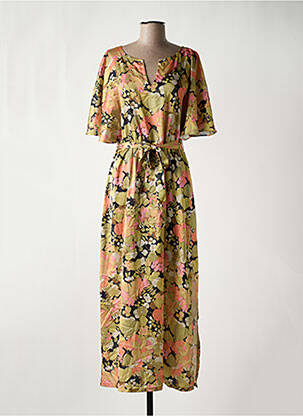 Robe longue manches courtes manches courtes vert MOLLY BRACKEN femme