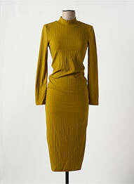 Robe longue manches longues manches longues jaune JDY femme