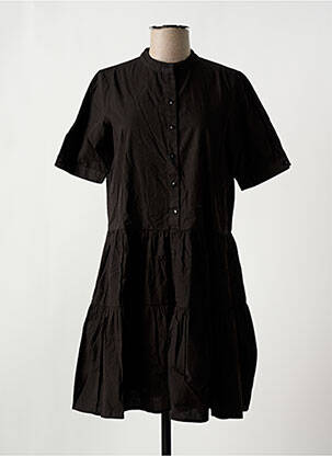 Robe mi-longue manches courtes manches courtes noir VERO MODA femme