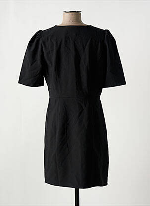 Robe mi-longue manches courtes manches courtes noir VILA femme