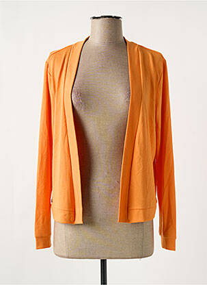 Veste kimono manches longues orange MORE & MORE femme