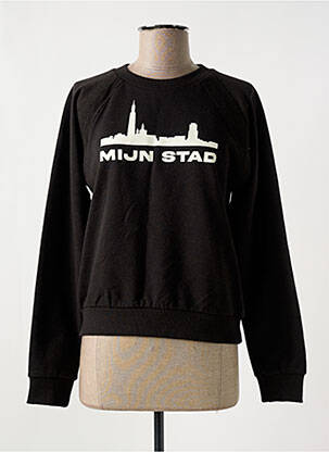 Pull resserrée sur le bas manches longues marron TOURIST LEMC femme