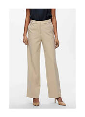 Pantalon droit beige ONLY pour femme seconde vue