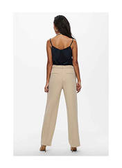 Pantalon droit beige ONLY pour femme seconde vue