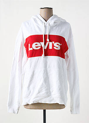 Sweat-shirt à capuche blanc LEVIS pour femme