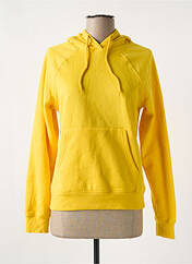 Sweat-shirt à capuche jaune ONLY pour femme seconde vue