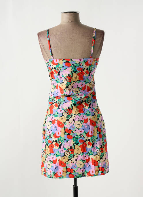 Robe courte coupe cintrée fines bretelles rose ONLY femme