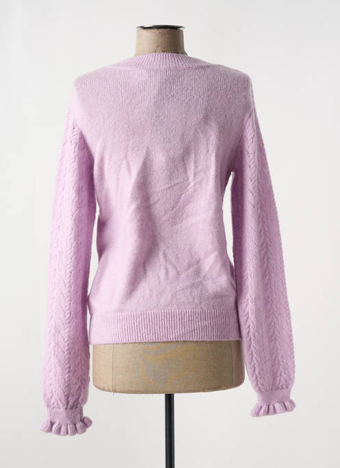 Pull maille ajourée manches longues violet VERO MODA femme