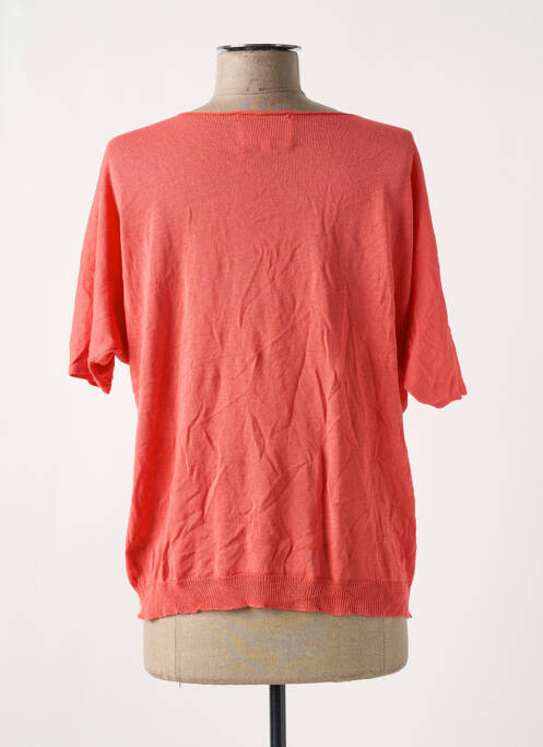 T-shirt col v manches courtes rouge BELLITA femme