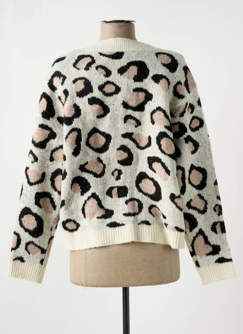 Gilet manches longues beige ONLY pour femme