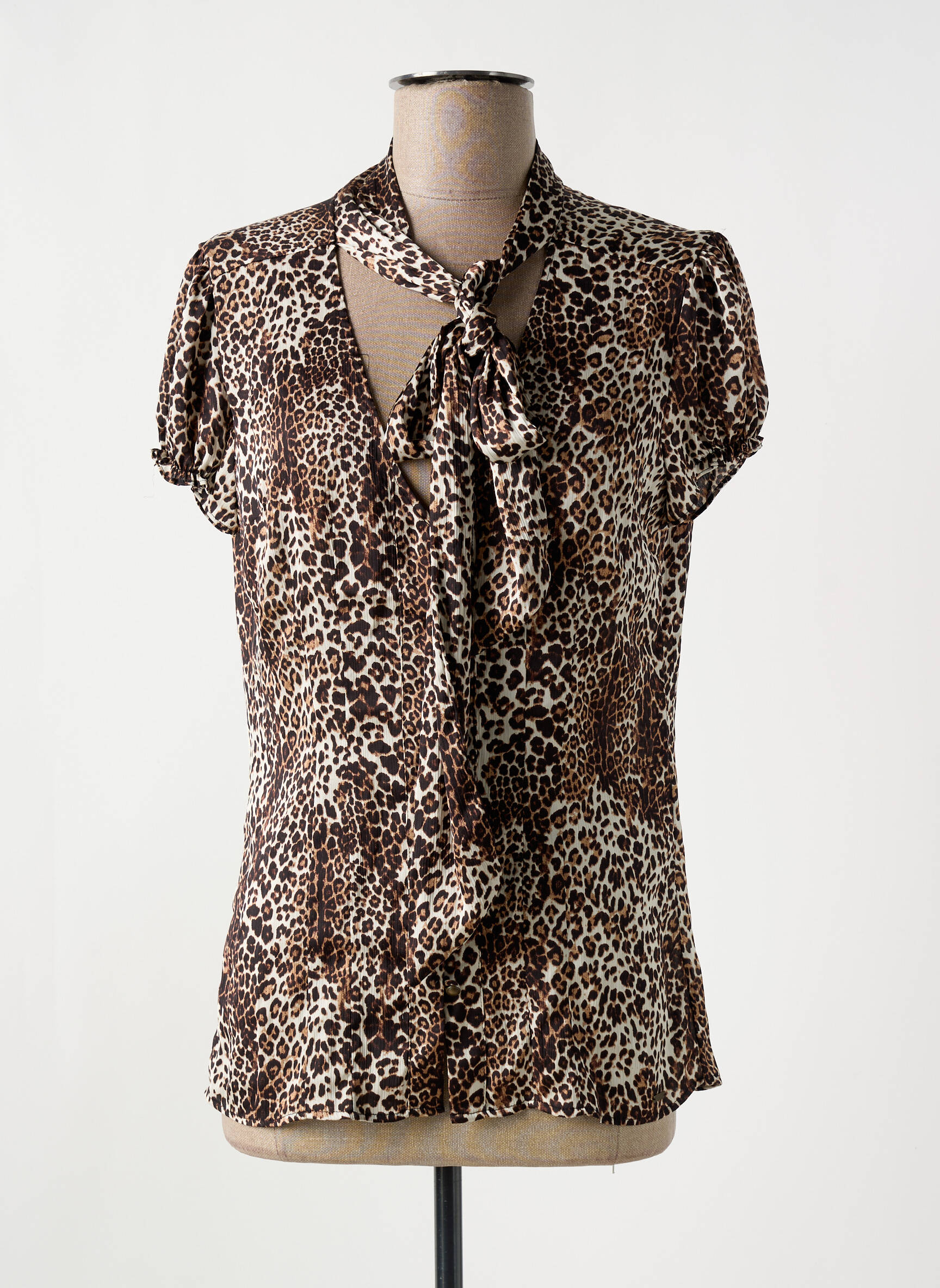 Chemisier Coupe Fluide Marron Guess Femme 2525463-marron Modz - Main Image