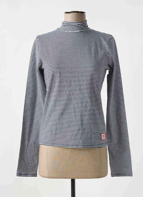 Pull col roulé bleu STIEN EDLUND pour femme