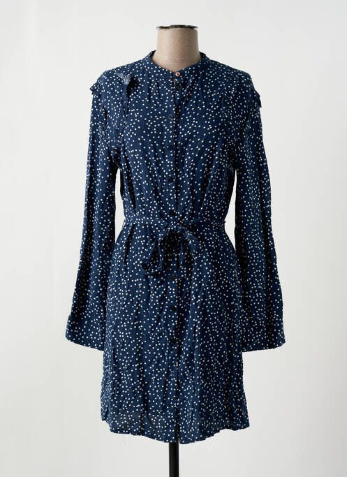 Robe mi-longue bleu CLOUDS OF FASHION BY LAURENTINE femme