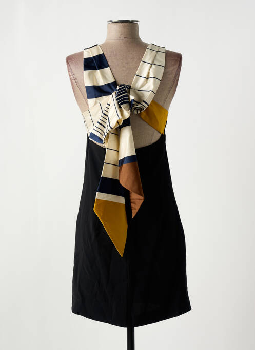 Robe mi-longue noir MANGO pour femme