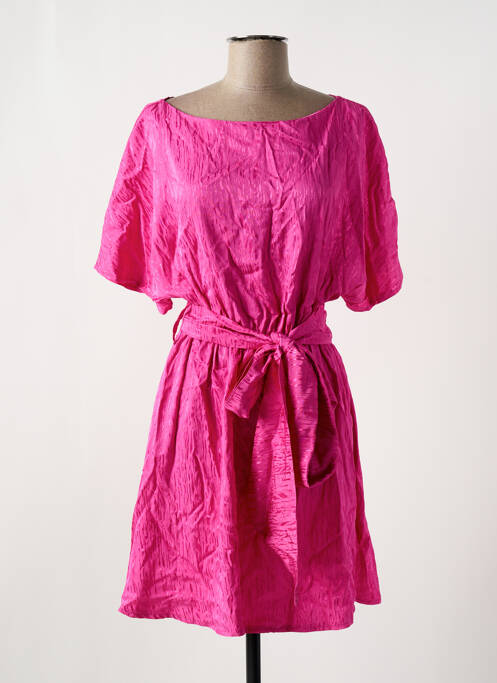 Robe mi-longue rose ASTRID BLACK LABEL pour femme