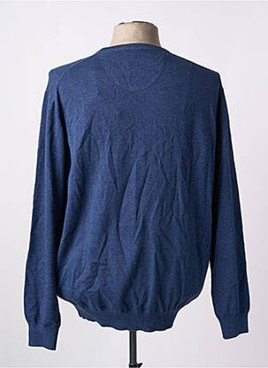 Pull col v manches longues bleu FYNCH-HATTON homme