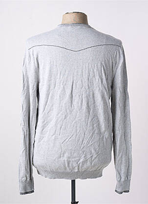 Pull tissage chiné manches longues gris KAPORAL homme