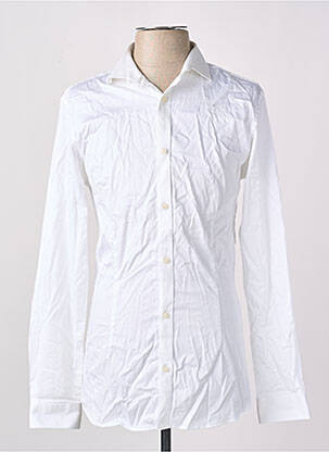 Chemise manches longues blanc JACK & JONES pour homme