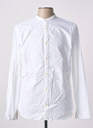 Chemise manches longues blanc JACK & JONES pour homme