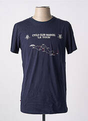 T-shirt bleu CYCLO CLUB MARCEL  pour homme seconde vue