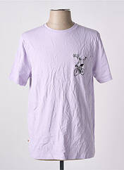 T-shirt violet CYCLO CLUB MARCEL  pour homme seconde vue