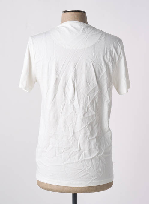 T-shirt coupe droite manches courtes blanc CYCLO CLUB MARCEL  homme