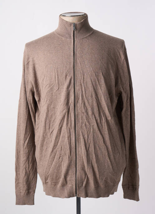 Gilet manches longues marron TOM TAILOR pour homme