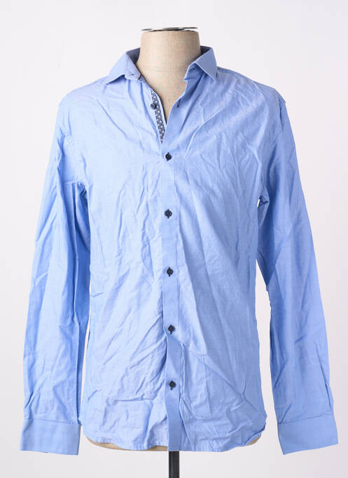 Chemise manches longues bleu JACK & JONES pour homme