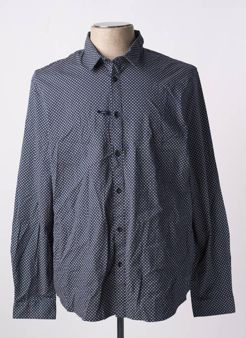 Chemise manches longues bleu PETROL INDUSTRIES pour homme