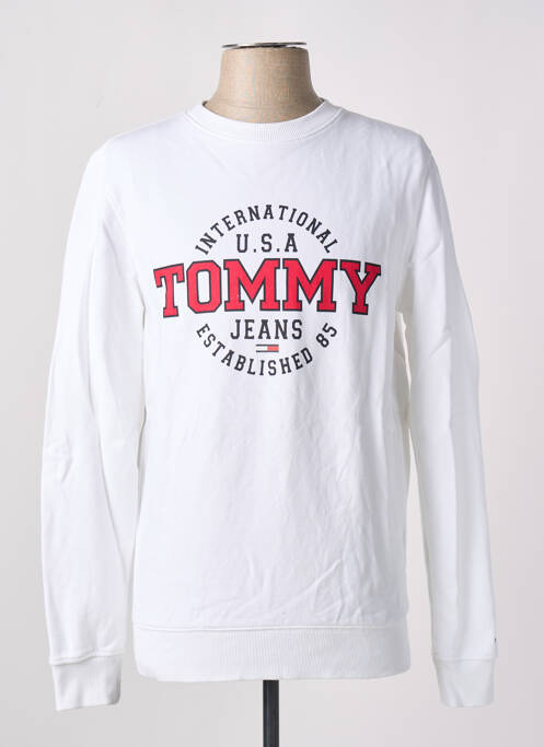 Sweat-shirt blanc TOMMY HILFIGER pour homme