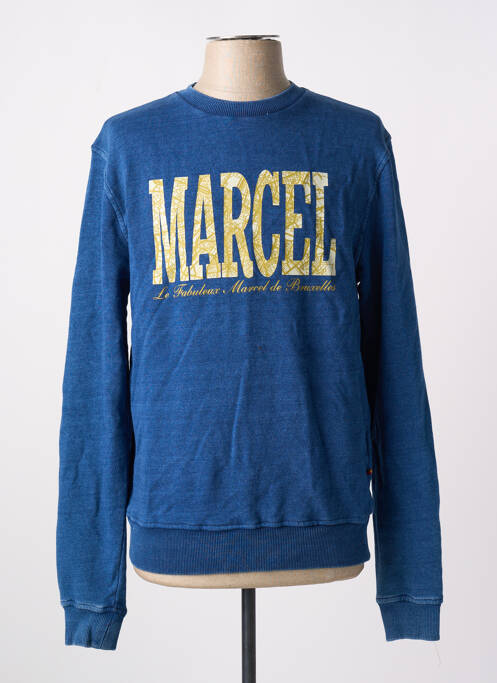 Sweat-shirt bleu LE FABULEUX MARCEL DE BRUXELLES pour homme