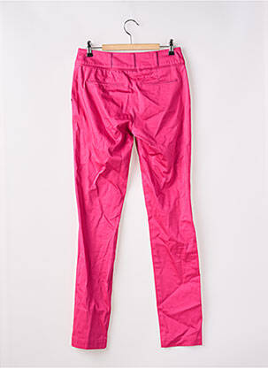 Pantalon chino tissage popeline taille normale rose WOMAN BY URBANY femme