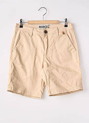 Bermuda taille à pinces taille haute beige LE FABULEUX MARCEL DE BRUXELLES femme