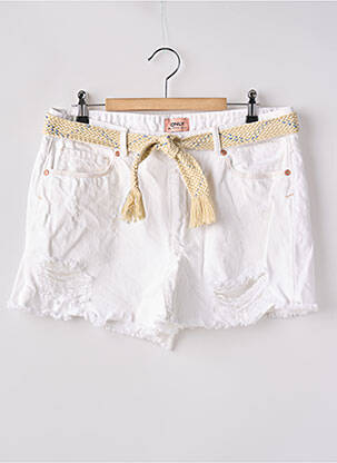 Short tissage denim taille normale beige ONLY femme