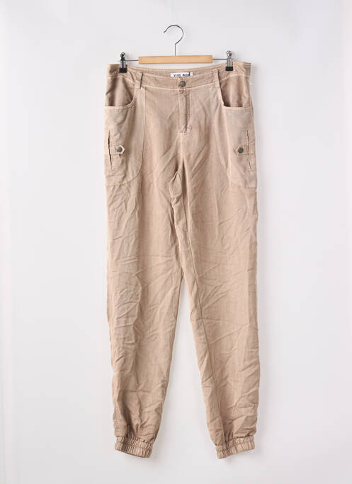 Pantalon droit marron VERO MODA pour femme