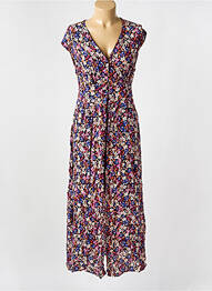 Robe longue imprimé fleurs manches courtes noir VERO MODA femme