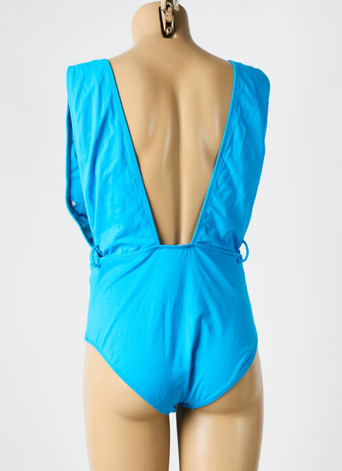 Maillot de bain 1 pièce bleu ASTRID BLACK LABEL pour femme