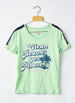 T-shirt stretch manches courtes vert STIEN EDLUND garçon