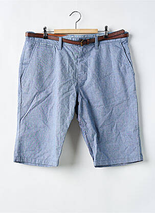 Bermuda taille à pinces taille basse bleu TOM TAILOR homme