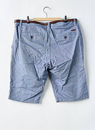 Bermuda taille à pinces taille basse bleu TOM TAILOR homme
